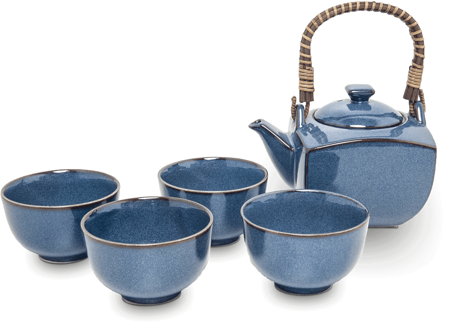 Japanischer Teesatz Blau 4+1 - SHUAIVIBES