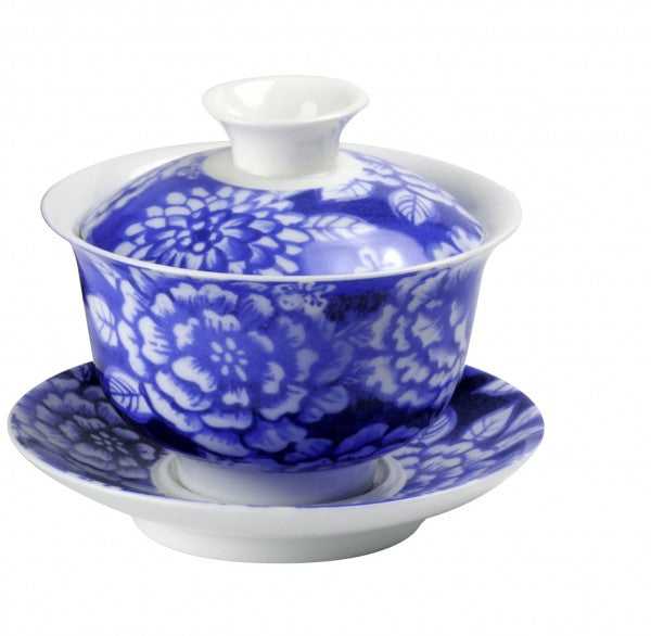 Porzellan Gaiwan 'Hehua' 160 ml, 3-teilig