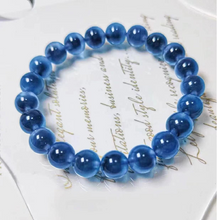 Lade das Bild in den Galerie-Viewer, Blaue Achat Armband Edelsteine
