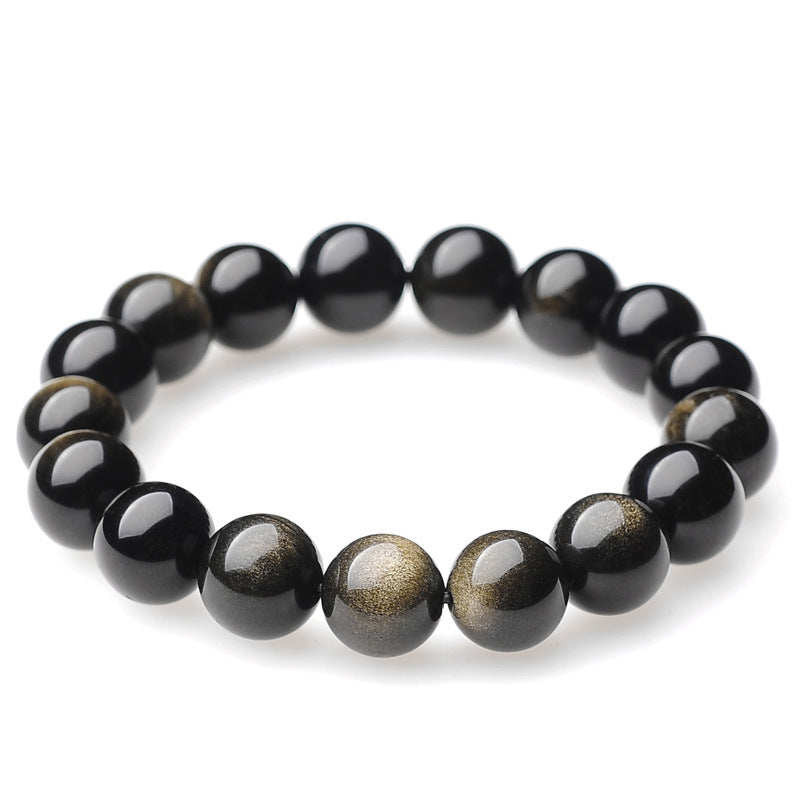 Goldener Obsidian Armband Edelsteine