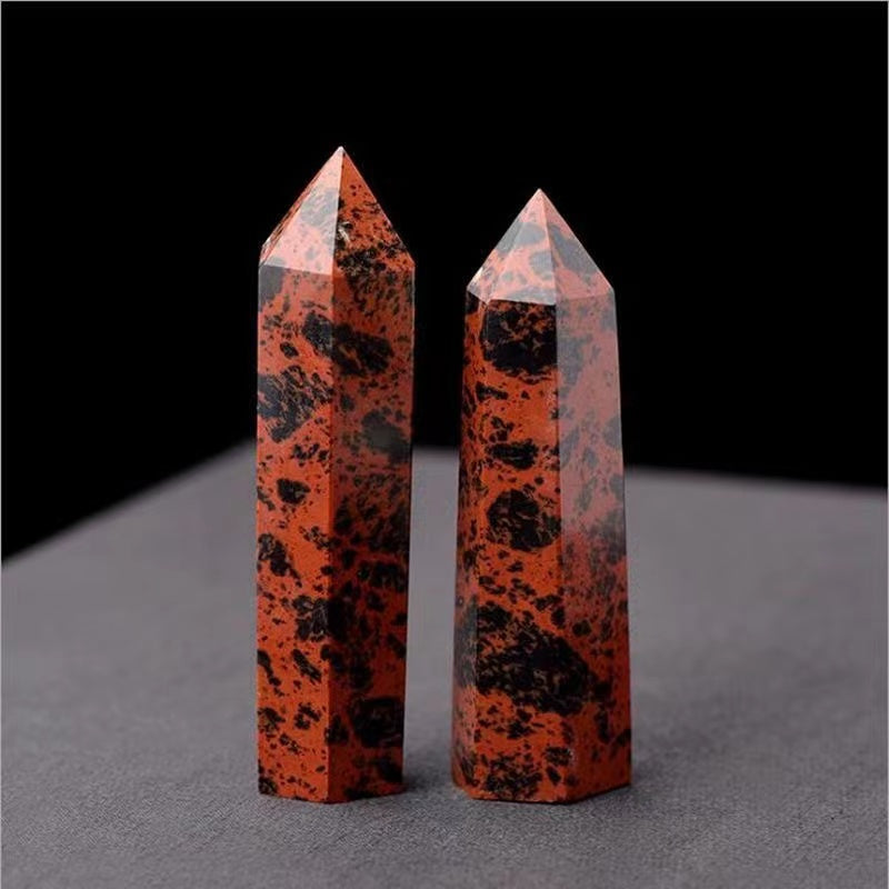 Obelisk Roter Obsidian 7-8cm