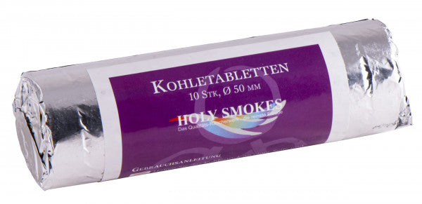 Kohletabletten 5 cm 10 Rollen à 10 Tabletten