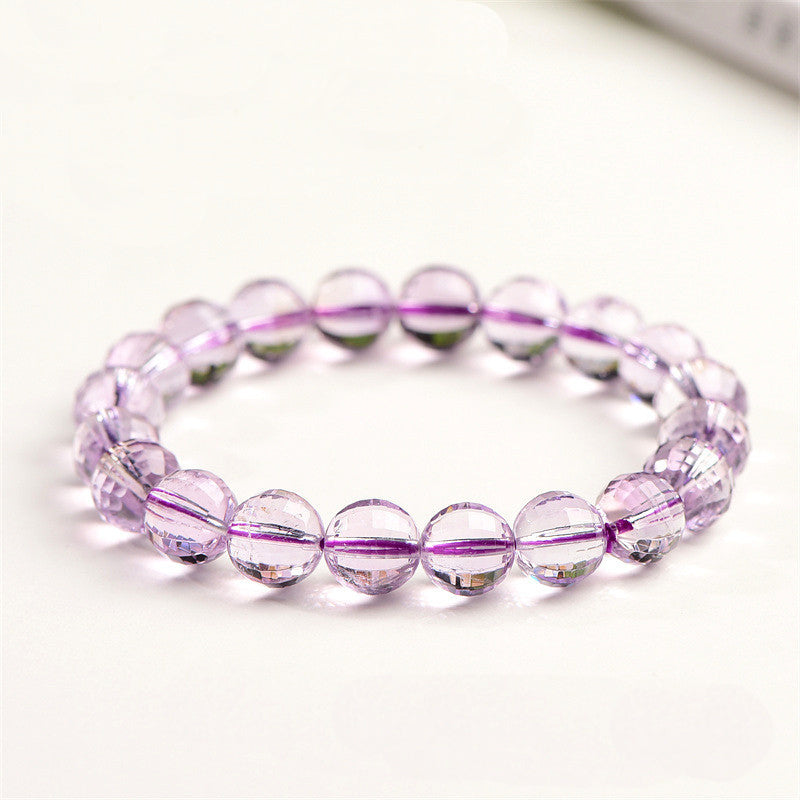 Amethyst geschnitten Armband Edelsteine