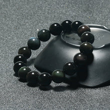 Lade das Bild in den Galerie-Viewer, Obsidian Armband 8mm
