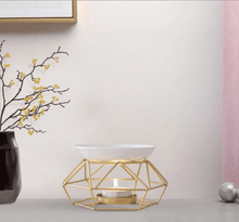 Lade das Bild in den Galerie-Viewer, Duftlampe Gold - Keramische Schale - SHUAIVIBES
