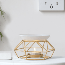 Lade das Bild in den Galerie-Viewer, Duftlampe Gold - Keramische Schale - SHUAIVIBES
