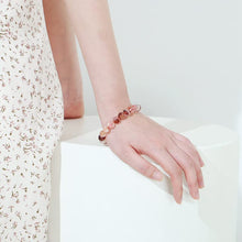 Lade das Bild in den Galerie-Viewer, Blumenachat Armband Edelsteine mit 3 mm Perlen echte heilende Kristalle Edelsteinschmuck
