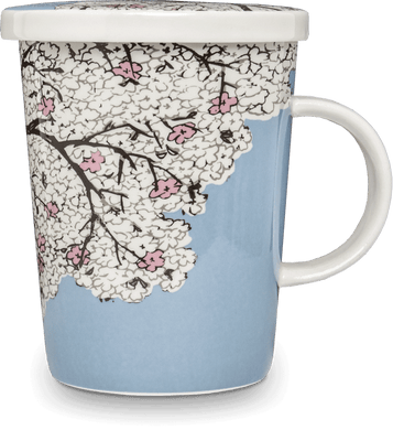 Teebecher mit Filter, Mandelblüten - SHUAIVIBES