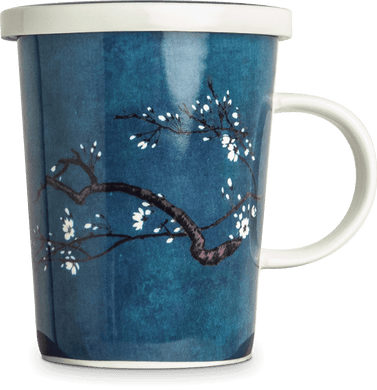 Teebecher mit Filter, Magnolia blau - SHUAIVIBES