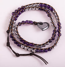 Lade das Bild in den Galerie-Viewer, Magnet - Wickelarmband, Amethyst
