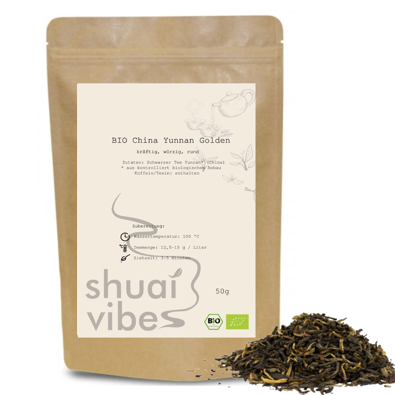 China Yunnan Golden Schwarzer Tee 50 g