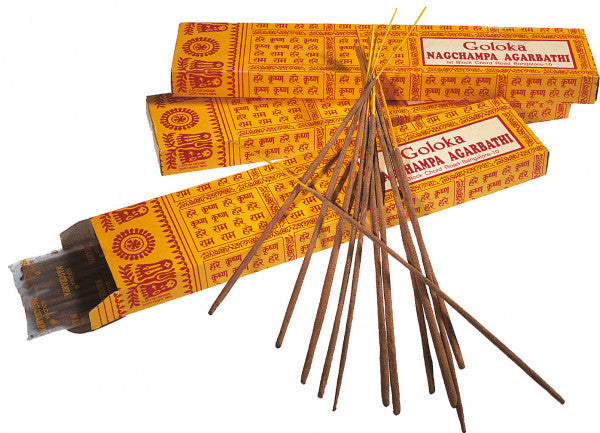 Goloka Nag Champa Räucherstäbchen 15 g Indien