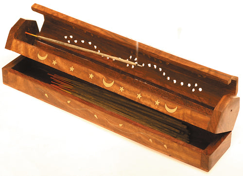 Reisekiste Holzhalter Räucherstäbchenhalter