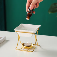 Lade das Bild in den Galerie-Viewer, Duftlampe Gold - Keramische Schale
