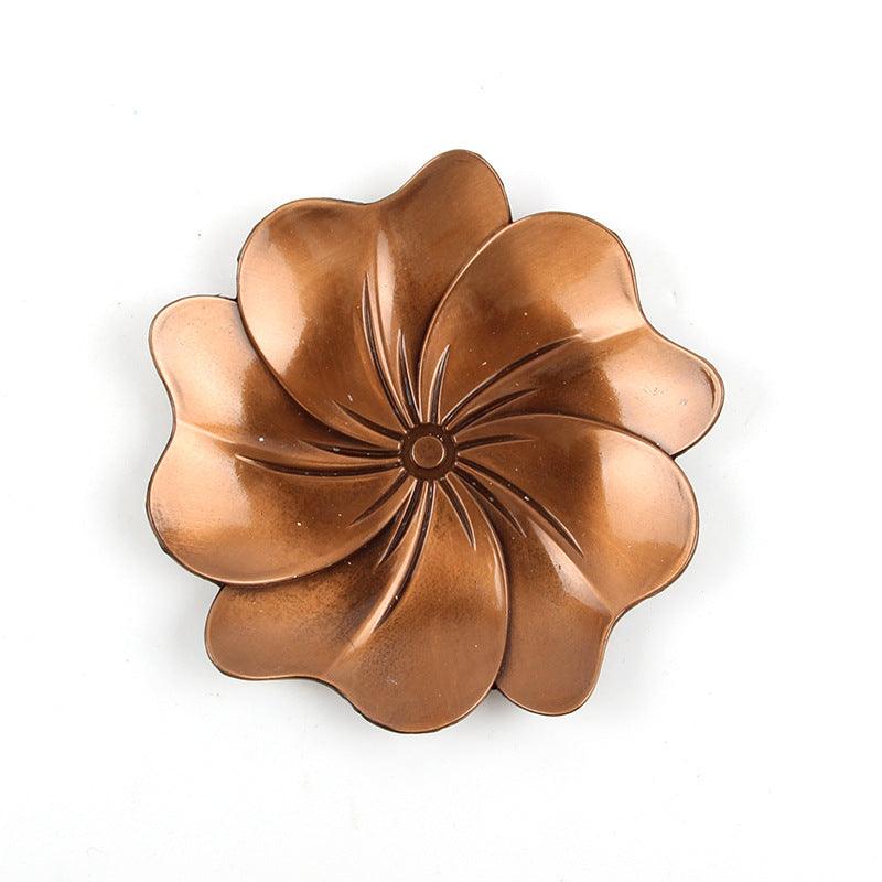 Metall Räucherstäbchenhalter Platte Blume Teller - SHUAIVIBES