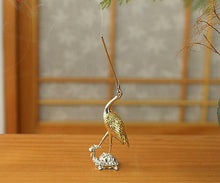 Lade das Bild in den Galerie-Viewer, Räucherstäbchenhalter Grus japonensis Silber - SHUAIVIBES
