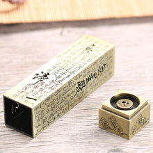Lade das Bild in den Galerie-Viewer, Räucherstäbchenhalter Box Chinesische Gedichte Farbe Gold/Bronze
