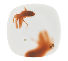 Lade das Bild in den Galerie-Viewer, Yume No Yume Japanischer Räucherstäbchenhalter Keramik - Gold Fish

